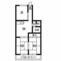 メゾン菊住1-Cの間取り