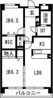 ベルコリーヌ浄水403の間取り