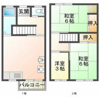 松ヶ丘住宅11号棟の間取り