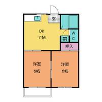 コーポアートA棟の間取り