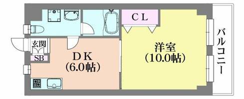 兵庫県神戸市長田区東尻池町3丁目(マンション)の賃貸物件の間取り