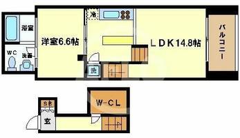 匠空阿波座西の間取り
