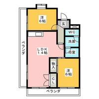 マンションエトワールⅠの間取り