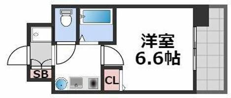 エステムプラザ大阪セントラルシティの間取り
