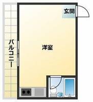 近鉄南大阪線矢田駅3階建築35年の間取り