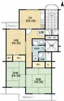 上穂積住宅1棟303号室の間取り