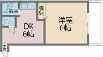 フラット34茨木の間取り