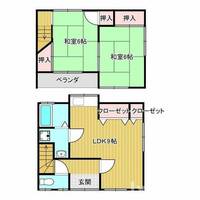 大阪府茨木市鮎川4丁目(一戸建)の賃貸物件の間取り
