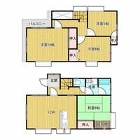 大阪府茨木市耳原1丁目(一戸建)の賃貸物件の間取り