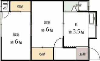中里文化 3号棟の間取り