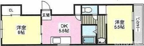 上穂ハイツの間取り