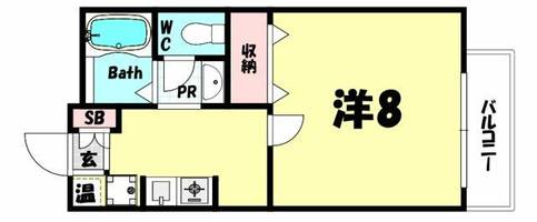 ウインデイア中山手 Aの間取り