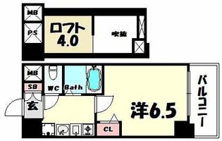 兵庫県神戸市中央区下山手通7丁目(マンション)の賃貸物件の間取り