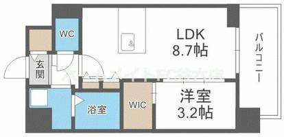 エスリードレジデンス梅田クラスシティの間取り