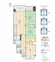 福岡県福岡市中央区谷1丁目(マンション)の賃貸物件の間取り
