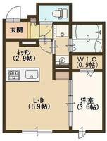 ラシーネ新大宮アクシス103の間取り