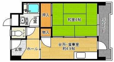 花山東団地の間取り