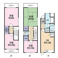大阪府東大阪市岩田町3丁目(一戸建)の賃貸物件の間取り