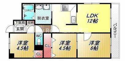 物件の間取り画像