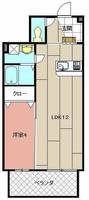 福岡県北九州市八幡東区昭和3丁目(マンション)の賃貸物件の間取り