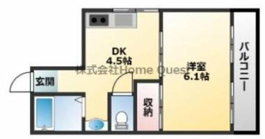 ベルメゾンⅡ301の間取り