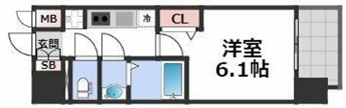 プレサンス大正フレンジの間取り