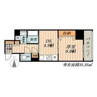 愛知県名古屋市西区香呑町6丁目(マンション)の賃貸物件の間取り