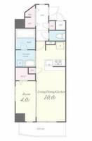 大阪府大阪市北区中津1丁目(マンション)の賃貸物件の間取り