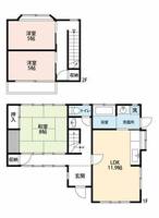 愛知県岡崎市宮地町字北浦(一戸建)の賃貸物件の間取り
