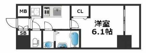 プレサンス難波ヴィータの間取り