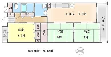 物件の間取り画像