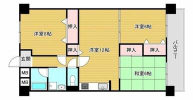 物件の間取り画像