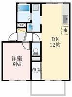 大阪府堺市中区土塔町(アパート)の賃貸物件の間取り