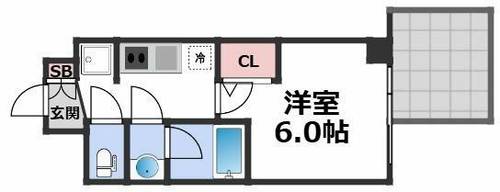 コンフォリア・リヴ大阪本町の間取り