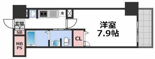 エルプレイス京橋の間取り