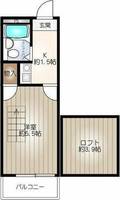 レオパレス港楽208の間取り
