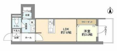 RJRプレシア南堀江の間取り