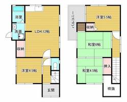 大阪府堺市中区深阪6丁(一戸建)の賃貸物件の間取り