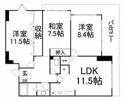 物件の間取り画像