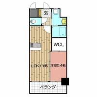 福岡県北九州市小倉北区中井口(マンション)の賃貸物件の間取り