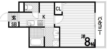 兵庫県神戸市須磨区衣掛町5丁目(マンション)の賃貸物件の間取り
