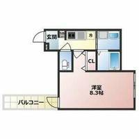 大阪府堺市西区津久野町3丁(アパート)の賃貸物件の間取り