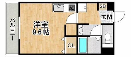 大阪府豊中市大字上新田(マンション)の賃貸物件の間取り