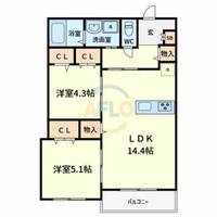 物件の間取り画像