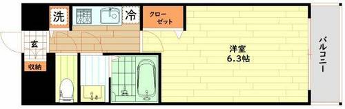 エスリードレジデンス大阪福島の間取り