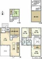 愛知県大府市共和町4丁目(一戸建)の賃貸物件1の間取り