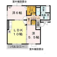 グリーンコート初芝 Dの間取り