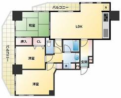 日宝ロイヤルハイツ桑津の間取り