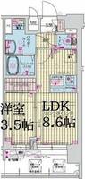 プレサンス大正エミナンスの間取り