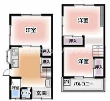 大阪府四條畷市南野4丁目(一戸建)の賃貸物件の間取り